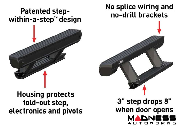 Ford Bronco Running Boards - ActionTrac Powered - 2 Door